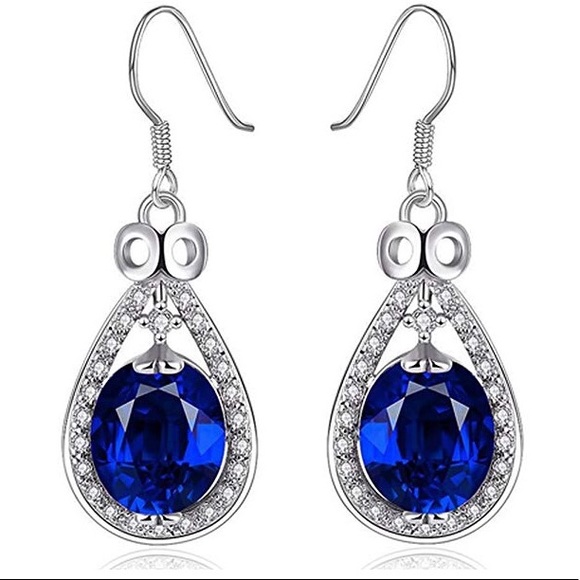 Joyfulshine Jewelry - Crystal Cubic Zirconia Dangle Drop Earrings